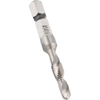 M5 HSS Forets à Taper et Tarauds avec Douille Hexagonale 1/4" pour Outils Électriques