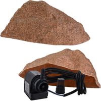 Gartendek Faux rocher cache regard jardin 39 cm rouge