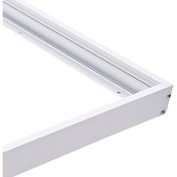 Barcelona Led – Kit cadre saillie pour panneau LED 60x60cm – Aluminium laqué blanc – Montage en surface – Accessoires inclus