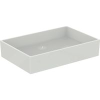 Ideal Standard Lavabo de encimera extra, sin agujero para grifo,