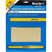 Blue spot Tools, 19853, carta vetrata, nero, 230 x 280 mm