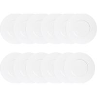 Trend'up - Maxi lot de 12 assiettes à desserts Zen 23 cm