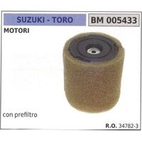 Filtro de aire TORO con prefiltro para motor cortacésped de 2 tiempos 005433
