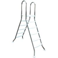 Steinbach Swimming Pool Edelstahl-Leiter 5+5, 5 Stufen auf jeder Seite