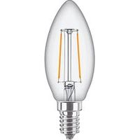 Ampoule LED E14 Flamme - Filament - Blanc chaud - 2700K - 25W