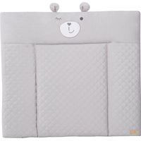 ROBA Cambiador roba Style - 85 x 75 cm - Impermeable - Suave y Fácil de Limpiar - Gris / Cara de Oso