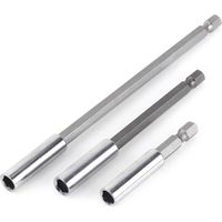 Bit Holder, 3 Pack Electric Drill Screwdriver Extension Bar Magnetic Bit Holder 1/4 Inch Shank Tool for Electric and Pneumatic Screwdrivers
