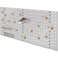Kappes ®RasterPlan by ABAX Einsteigerset 6 1x Lochplatte 1000x450mm 1x Werkzeughaltersortiment 18-teilig Lichtgrau RAL 7035