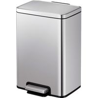 EKO - Poubelle à pédale Madison 20 litres - Stainless Steel Plastic - inox mat