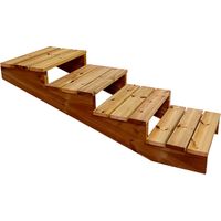 Escalier bois avec marches XL h55cm 4 m l60cm ouvert