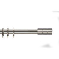 BARRE MÉTAL EXT KIT KANSAS NICKEL - 125-245 CM