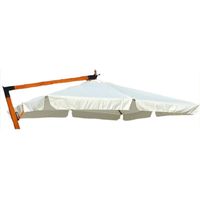 Telo di Ricambio per Ombrellone Decentrato Legno 3x4 MT Top Airvent Tipo Pesante 380gr/mq Impermeabile Fissaggio A Vite