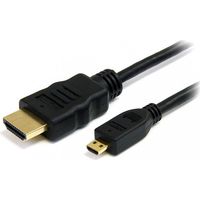 Nanocable HDMI, 0.8m cable HDMI 0,8 m HDMI tipo A (Estándar) HDMI tipo D (Micro) Negro