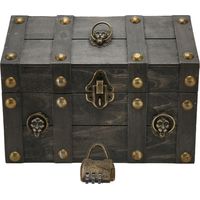 wooden treasure chest boxes hand crafted vintage wooden box with mini metal lock for storing jewelry treasure pearl