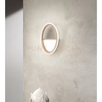 APPLIQUE RICE ORO LED 3000K 500LM 10W DIMMERABILE H.27CM