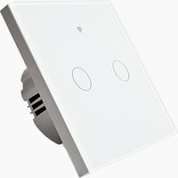 Interrupteur connecté tactile double SomLife application tuya smart life Compatible avec Alexa/Google Home