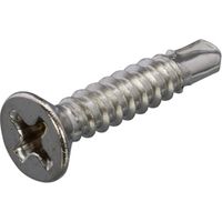 Bohrschrauben Edelstahl mit Bohrspitze 3.5 x 19 mm Senkkopf