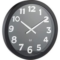 TFA 60.3506 Reloj de pared radio controlado negro y blanco