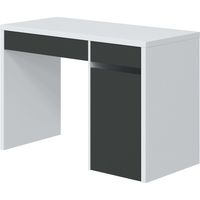 Mesa escritorio MIA Blanco y Gris oficina estudio juvenil 75x108x50