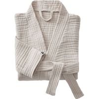 Peignoir kimono mixte Gaze de coton unie Gaïa - Gaïa Pampa - Taille L/XL - Gaia Pampa -