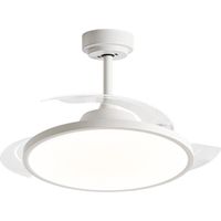 Ventilatore Da Soffitto Con Luce Led Pale Scomparsa 60W Lampadario Sospensione