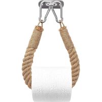 Porte-Papier Toilette, Porte-Serviette en Corde de Chanvre pour Salle de Bain et Cuisine Porte-Papier Salle de Bain Support de Rouleau de Serviette Toilette (Yellow)