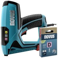 Novus J-151 Grapadora eléctrica negra ergonómica con LED