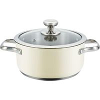 Casserole Con Couvercle Haeger PA-16H.005A Beige Ø 16 cm