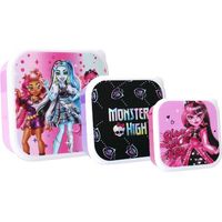 Monster High Brotzeitbox 3in1 – Perfekte Lunchbox für Schule und Freizeit
