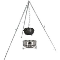 Petromax Feuerschale Tyropit Set inkl. Dreibein, Rost & Feuertopf ft9 Schwenkgrill