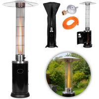 Gas Patio Heater with Regulator, Hose & Cover, 9 kW