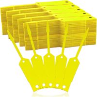 1000 stuks zelfsluitende pijl-sleutelhangers, geel, 4,5 "x 0,75", autowinkelbenodigdheden