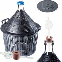 KADAX Vin Caramel 54 Litres Bouchon De Tube De Ballon De Vin Dans Un Ensemble De Panier