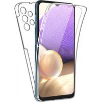TPU 360° Rundum Full Body SchutzHülle kompatibel mit Samsung Galaxy S22 (SM-S901B) Silikon Hülle Etui Case Cover Silikontasche in Transparent