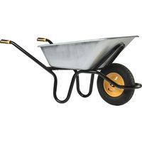 Schubkarre HAEMMERLIN Aktiv Excellium Plus 120L RENO Galva Luftgefülltes Rad Grau - 305400605