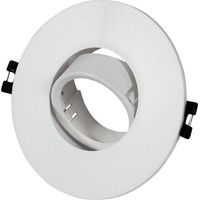 Aro Downlight Empotrable Basculante GU10, MR16 Ø110mm - Blanco