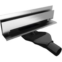 Edelstahl Duschrinne Wandmontage Wandablauf Bodenablauf Duschablauf 886 mm Länge