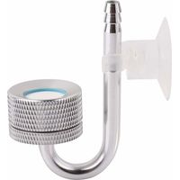 Aquarium Atomiseur Système Diffuseur, Aquarium CO2 Diffuseur Dioxyde de Carbone Réacteur Aquatique Eau Plantons pour Poissons d'Aquarium Réservoir (Argent)