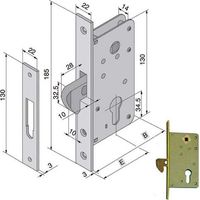Serrure pour bois intérieur 026.40.00.0 Welka
