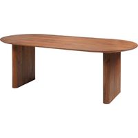 Table Ă manger 8 personnes en bois de manguier - Naturel - BALIMELA