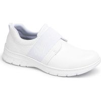 Zapatilla tipo blucher totalmente perforada de elástico superior Siena perforado DIAN 42 Blanco