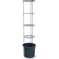 Jardinière de tomates Prosperplast Jardinière de tomates en plastique de couleur anthracite 29,5 (L) x 29,5 (l) x 23,6-115,2 (H) cm