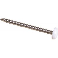Pointes annelées Inox A4 tête plate surmoulée de PVC blanc Ø 2 mm longueur 40 mm B250 - DON QUICHOTTE