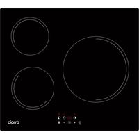 CIARRA Placa de Inducción 3 Fuegos 5600W 9 Niveles de Potencia 99 Minutos Auto-Stop Seguridad Infantil CD3BIH-E