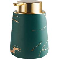 Distributeur de Lotion à Savon Mat Distributeur de Savon Liquide en céramique Distributeur de Savon Liquide Distributeur de Savon Pompe à Main pour la Maison la Salle de Bain 400 ML,vert