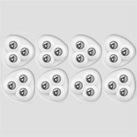 Set di 8 mini rotelle universali autoadesive per piccoli elettrodomestici, compatibili con macchine da caffè, friggitrici ad aria, piccoli mobili e contenitori.
