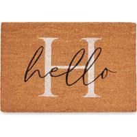 Tapis de sol en fibre de coco HELLO, 60 x 40 cm