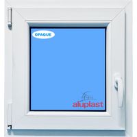 Eco-Blu – Fenêtre PVC H700 mm X L600 mm – Oscillo-battante tirant gauche – Verre dépoli – Isolation thermique et acoustique optimale