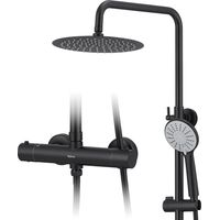 Colonne de douche thermostatique noire
