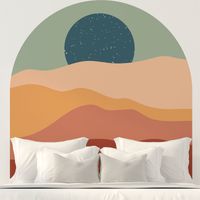 Papier peint intissé pré-encollé fresques géantes - DUNE ET ÉTOILES - 120x120cm